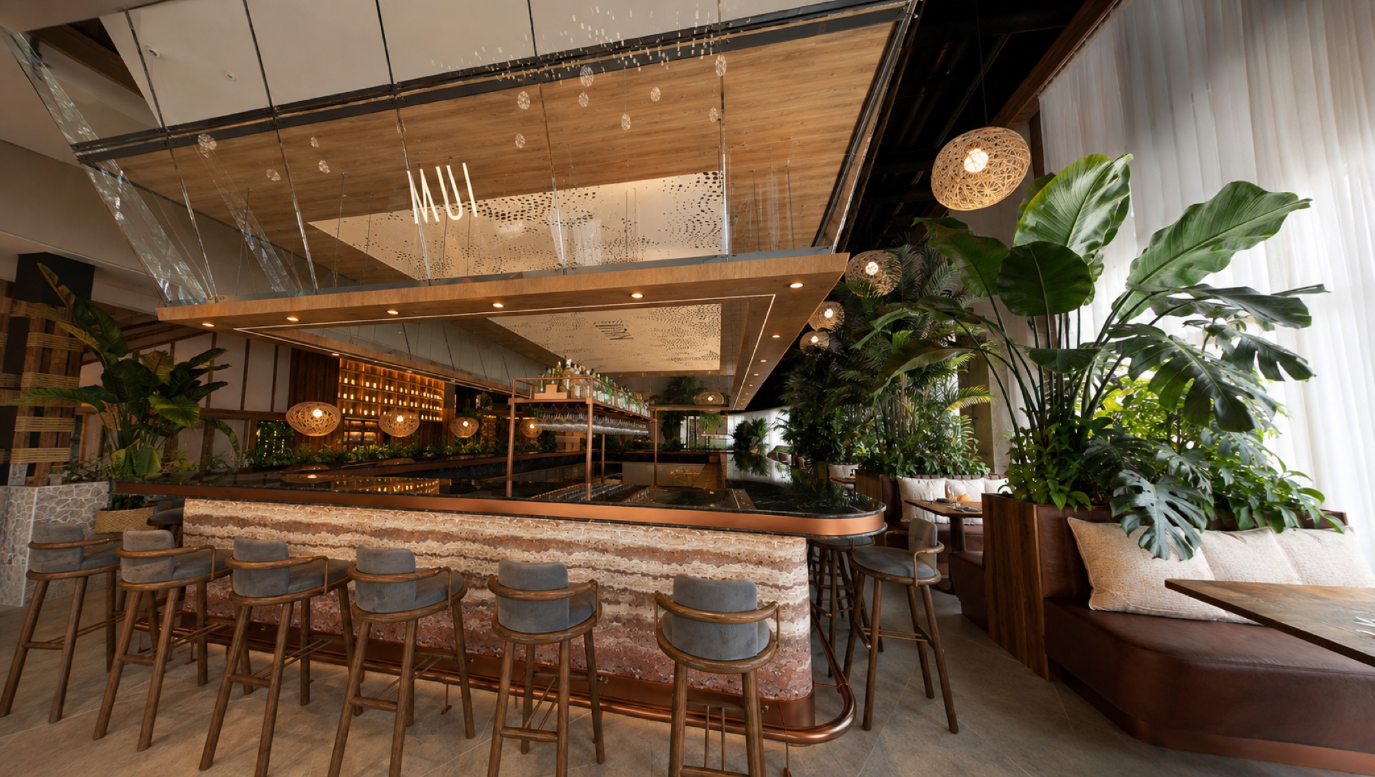 MUI's main bar and dining room